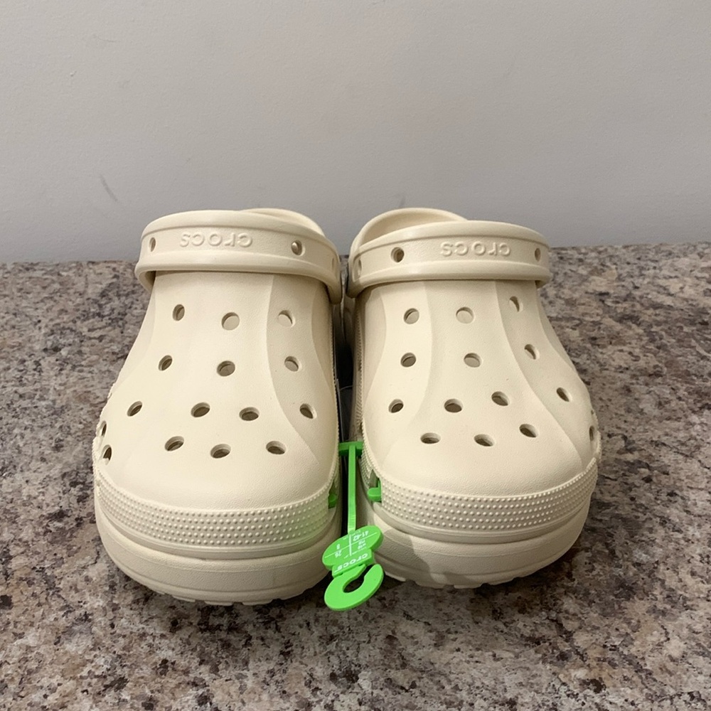 Beige / Tan Platform Crocs - Picture 14 of 14